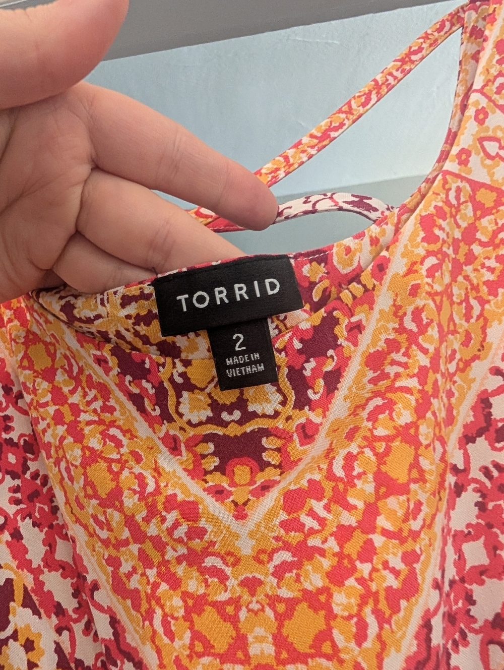 Torrid Colorful Patterned Maxi Dress Size 2 - Picture 2 of 4
